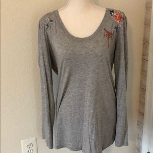 Johnny Was long sleeve rose shirt